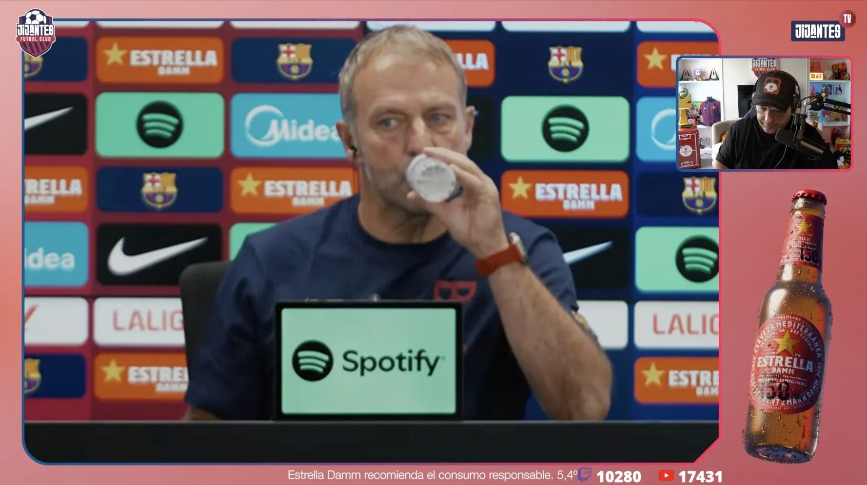 Konferenca për shtyp e trajnerit të Barçës, Hansi Flick, ka nisur, para ndeshjes së nesërme kundër Athletic Club