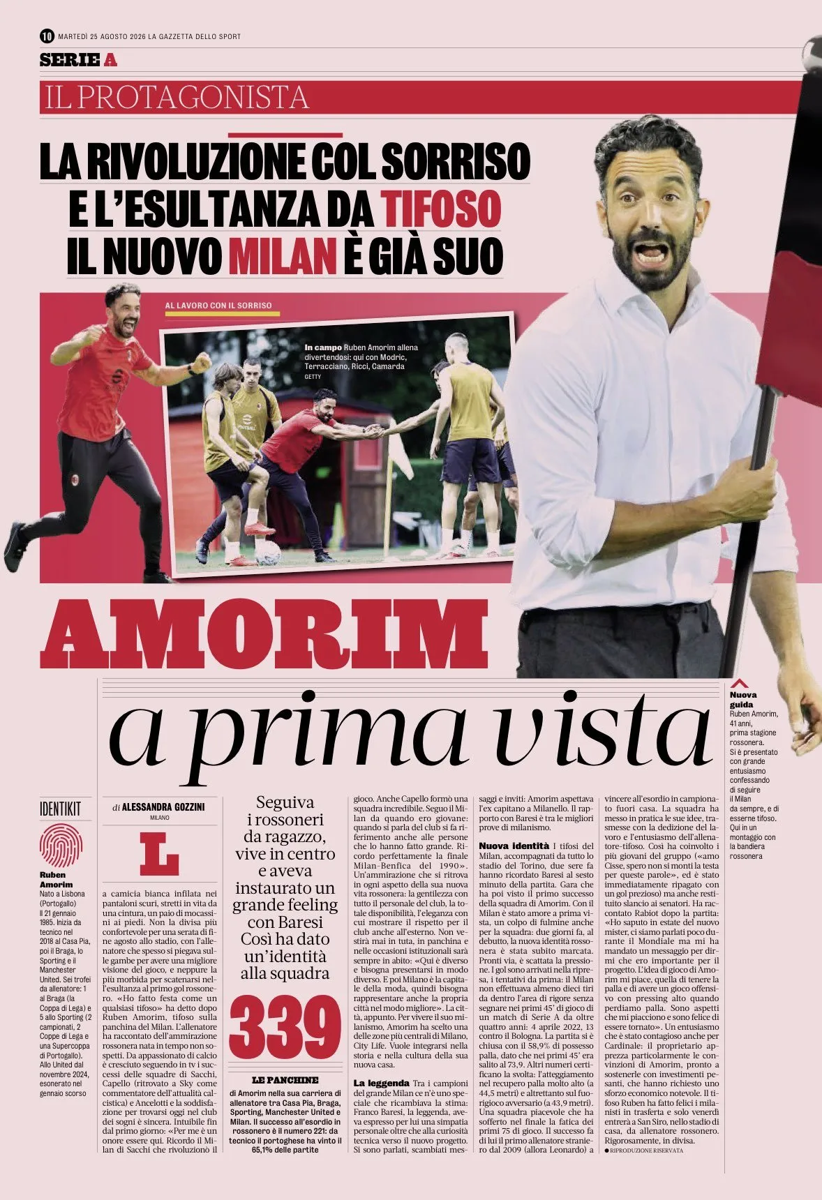 AMORIM, "MILANIZMI"  KA NISUR