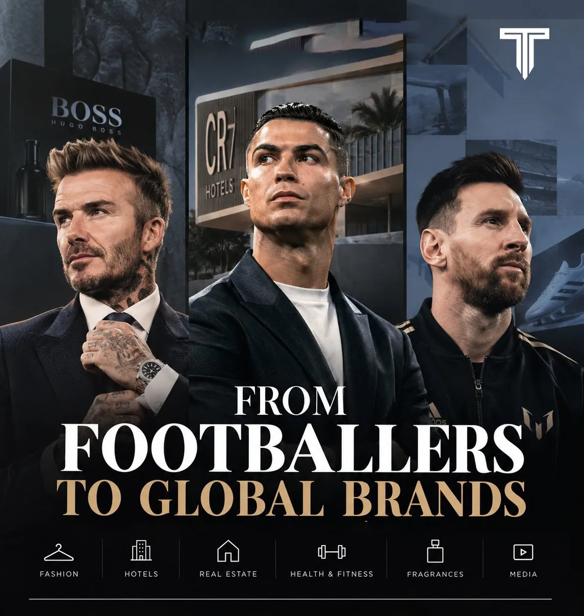 David Beckham njihet si ai që hapi rrugën që futbollistët të bëheshin marka globale jashtë fushës