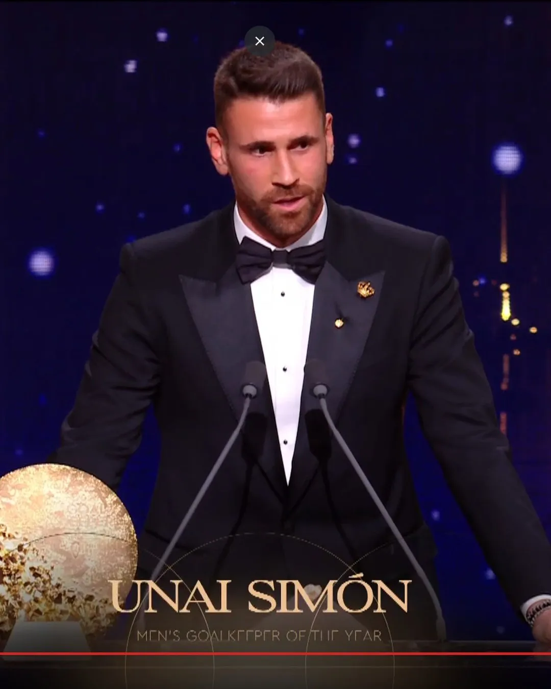 Unai Simón pasi fitoi çmimin Portieri i Vitit për Meshkuj 2026 (Trofeu Yashin)!